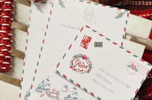 Freebie: busta e lettera per Babbo Natale da stampare